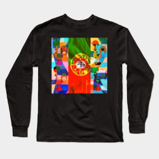 Galo de Barcelos, folk art Long Sleeve T-Shirt